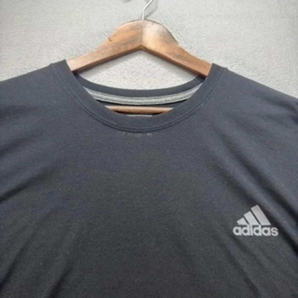Adidas Ultimate Tee Long Sleeve Shirt Regular Fit 2X Black Performance Polyester